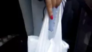 소녀 안경 잎 수탉이 그녀에 엉덩이